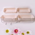 Multipurpose Kitchen Bathroom Wall Corner Shelf Rack (4 Pcs Set) - Shop Gharse