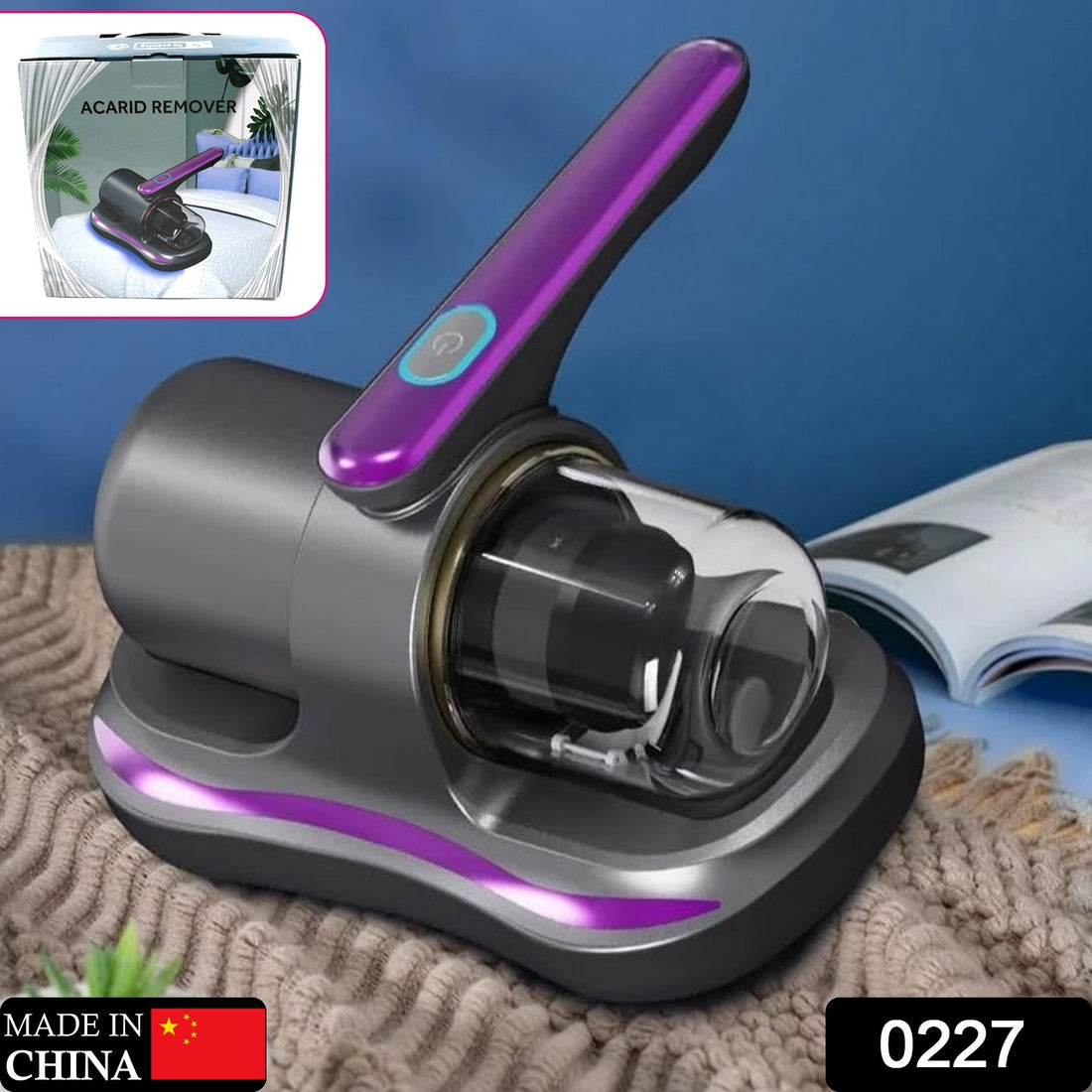 0227 Powerful Suction Portable Handheld Vacuum Cleaner - Low Noise Vacuum Cleaner For Bed - Cordless Vacuum Cleaner For Car Seat Crevices Pillows Mattresses Sofas Wireless Anti Dust And Mite Cleaner - Shop Gharse