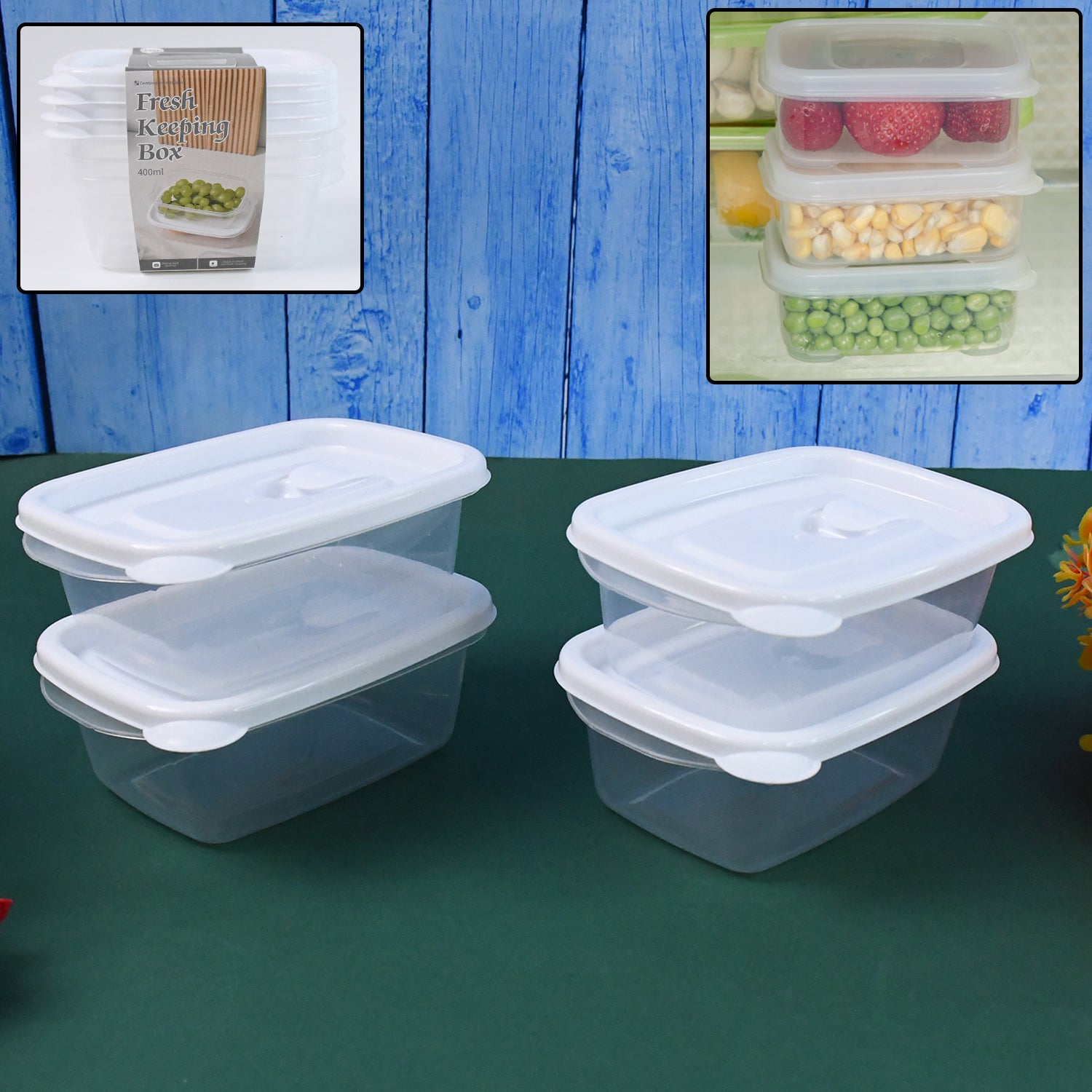 Food Storage Containers-microwave (4 Pc400ml) - Shop Gharse