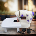 12917 Home Tailoring Sewing Machine With Extension Table Set Foot Pedal Adapter Mini Electric Silai Machine Portable Stitching Machinetailoring Machine - Shop Gharse