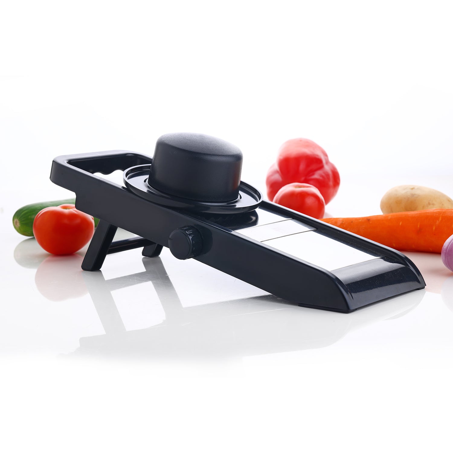 8121 Premium Multipurpose Potatoonion Slicer And Grater Potato Slicer For Chips Vegetable Slicer Machine Chips Cutter Potato Slicer For Chips Onion Slicer (Adjustable Slicer) - Shop Gharse
