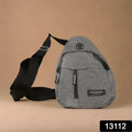 13112 Waterproof Anti Theft Cross-body Fanny Pack Waist Bag Shoulder Bags Chest Men Casual Fashion Usb Charging Earphone Hook Sling Travel Bag (1 Pc) - Shop Gharse