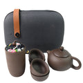 Portable Kung Fu Tea Set With A Portable Travel Bag (Set Of 6pcs) - Shop Gharse