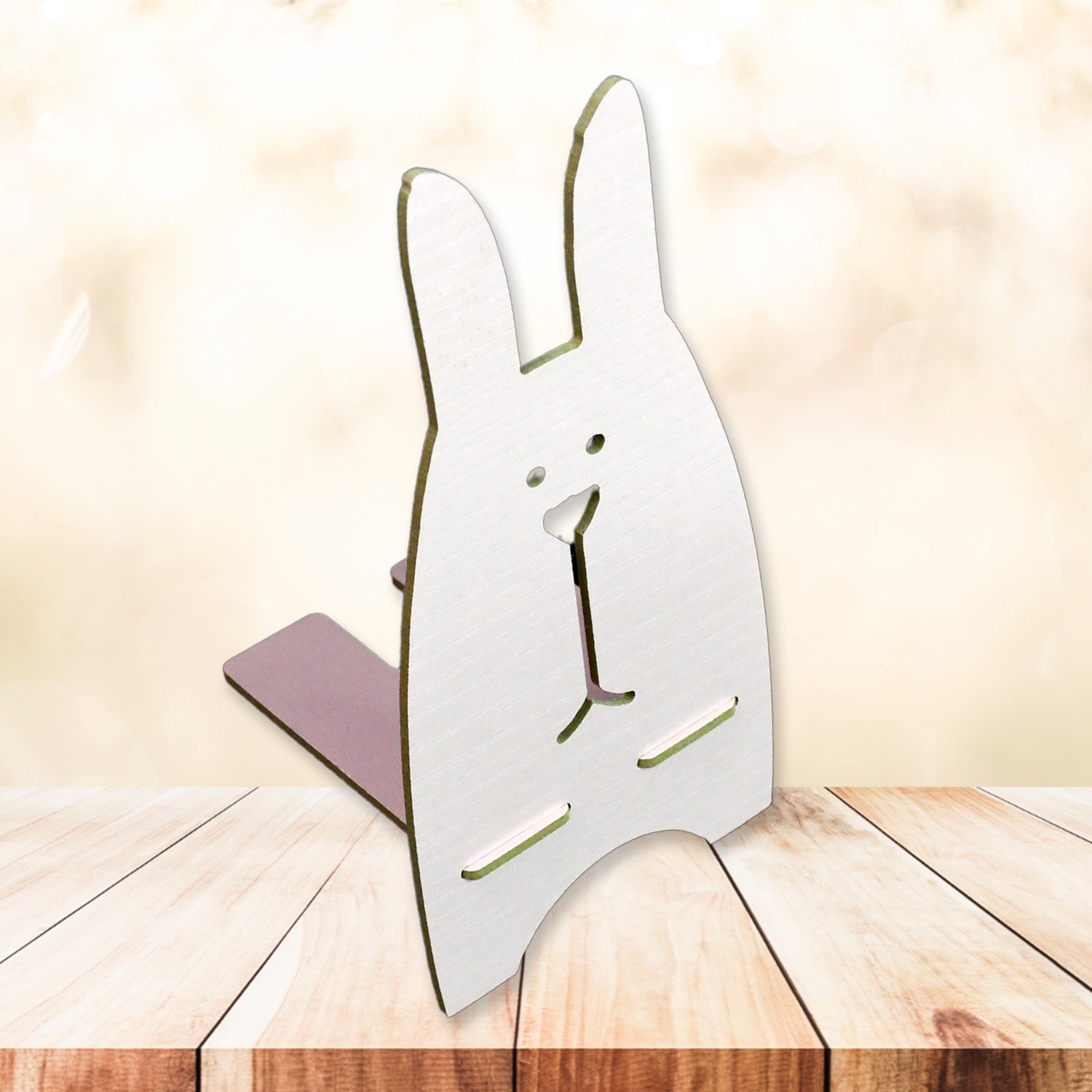 Wooden Cute Lovely Rabbit Design Mobile Stand (1 Pc) - Shop Gharse