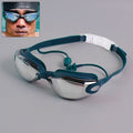 Professional Anti-fog Uv Protection Swimming Goggles With Mirrored Lenses And Earplugs - Shop Gharse