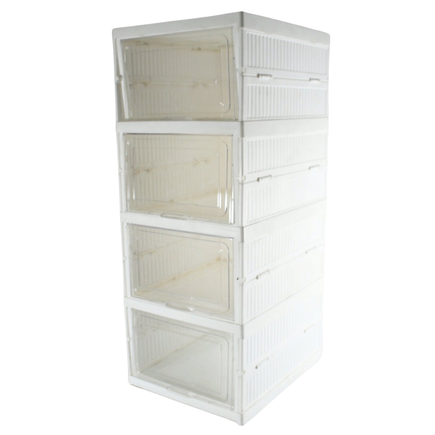 Stackable Multifunctional Storage For Clothes Foldable Drawer Shelf Basket Utility Cart Rack Storage Organizer Cart For Kitchen Pantry Closet Bedroom Bathroom Laundry (4 Layer 1 Pc) - Shop Gharse