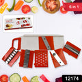 Plastic 6 In 1 Vegetables Slicer Cutter And Fruit Dicer Grater (1 Set) - Shop Gharse