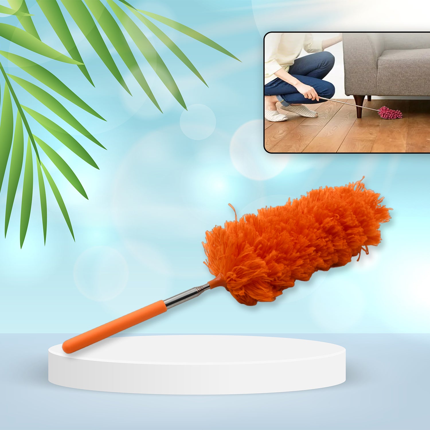 Adjustable Long Handle Microfiber Duster For Cleaning Microfiber Hand Duster Washable Microfiber Cleaning Tool Extendable Dusters For Cleaning Office Car Computer Air Condition Washable Duster - Shop Gharse