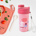 Plastic Lunch Box Leak Proof 2 Compartment With Bottle And Fork (1 Set  Mix Color) - Shop Gharse