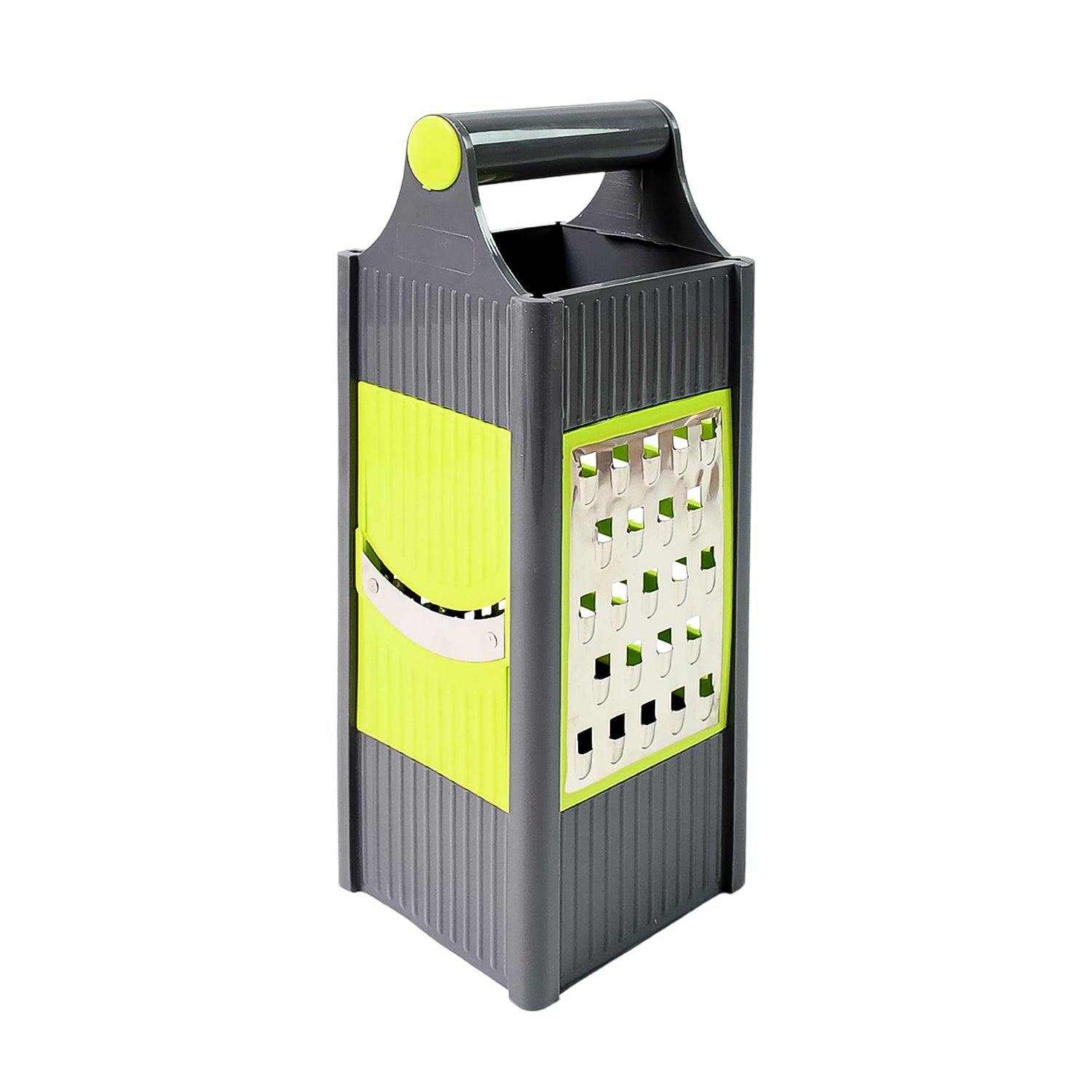 Steel And Plastic 4 In 1 Vegetable  Fruit Slicer Grater  Slicer (1 Pc) - Shop Gharse