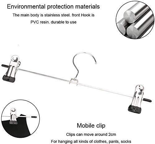 7202 Hangers With 2-adjustable Anti-rust Clips (Pack Of 12) - Shop Gharse