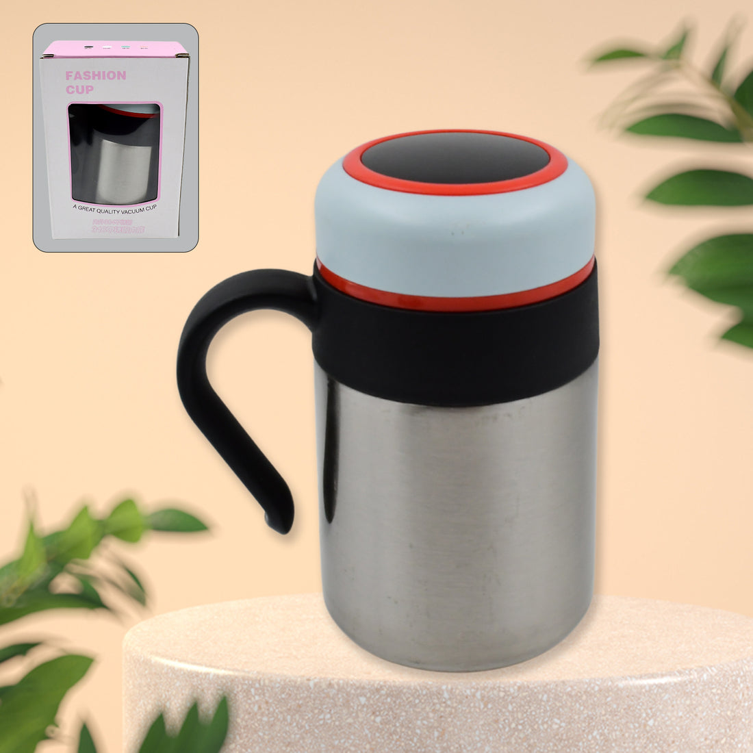 Stainless Steel Mug  Bottle Vacuum Insulated Cup With Handle  Small Cup (420 Ml) - Shop Gharse