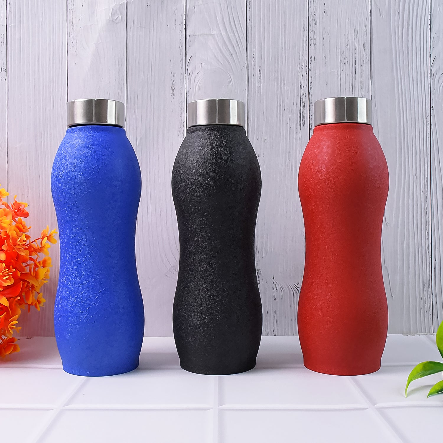 Stainless Steel Water Bottle (1000ml  Mix Colour  1 Pc  Crocodile) - Shop Gharse