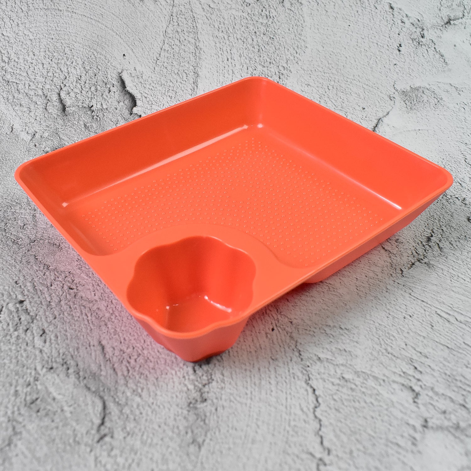Plastic Plates With Dipping Saucer  Round Dip Part (1 Pc  1816 Cm  1 Pc) - Shop Gharse
