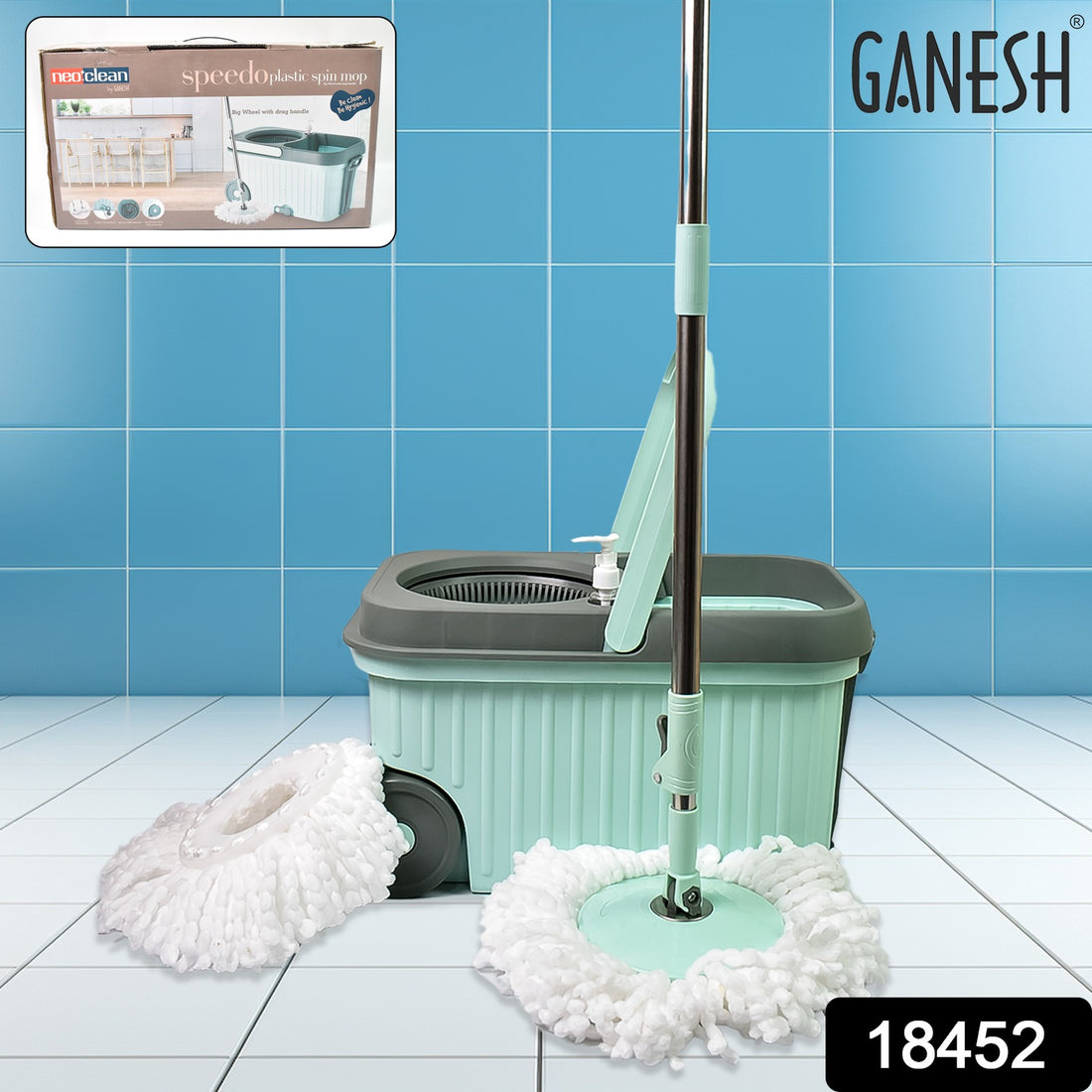 Ganesh Speedo Plastic Spin Mop (1 Set) - Shop Gharse