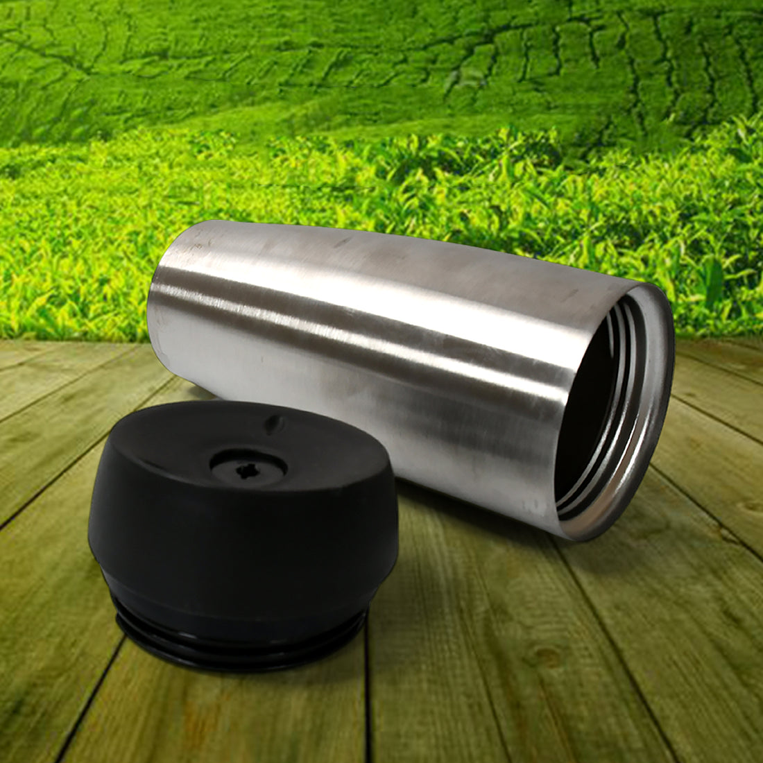 13007 Stainless Steel Vacuum Insulated Coffee Cups Double Walled Travel Mug Car Coffee Mug With Leak Proof Lid Reusable Thermal Cup For Hot Cold Drinks Coffee Tea (850ml Approx) - Shop Gharse
