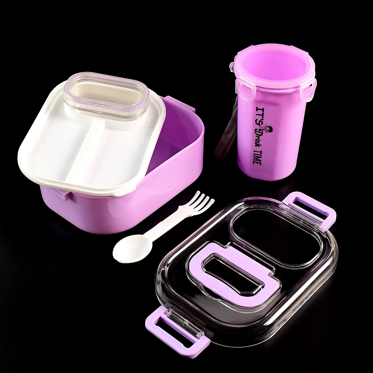 Multi-functional 1 Set Leakproof Lunch Box With Cutlery  Tumbler - Shop Gharse