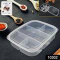 Plastic 5- Compartment Excellent Container Reusable Lunch Box (1 Pc) - Shop Gharse