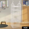 4526 Multipurpose 5 Layer Folding Clothes Storage Rackscloset For Students Wardrobe Shelves Socks Scarf T-shirt Etchanging Organizer Storage Holders  Racks - Shop Gharse