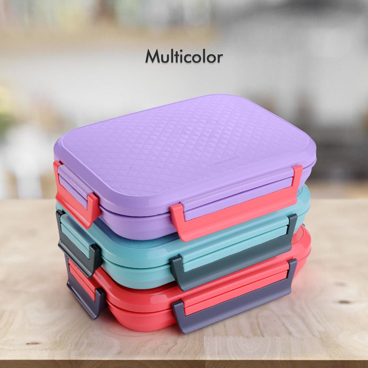 5365 Lunch Box Plastic With Steel Plate Small Lunch Box High Quality Box For Kids School Customized Plastic Lunch Box For Girls  Boy - Shop Gharse