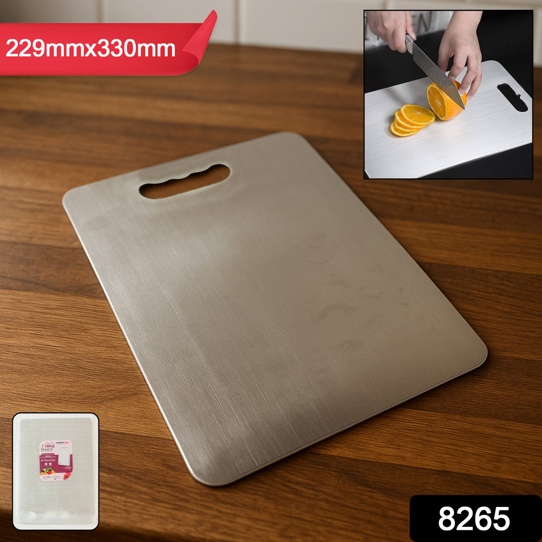 Premium Stainless Steel Cutting Board 229mm X 330mm (1 Pc) - Shop Gharse