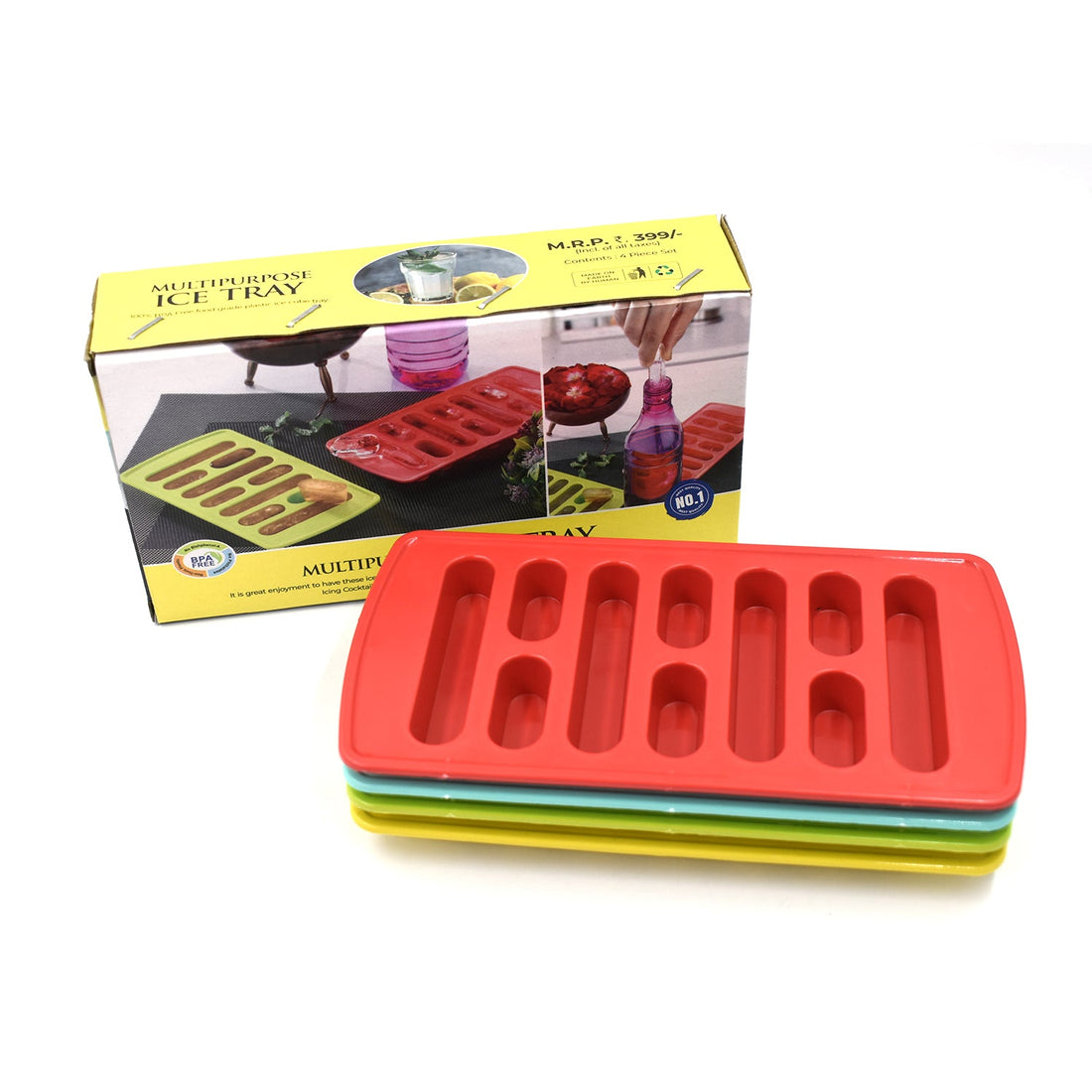 0784 4 Pc Fancy Ice Tray Used Widely In All Kinds Of Household Places While Making Ices And All Purposes. - Shop Gharse