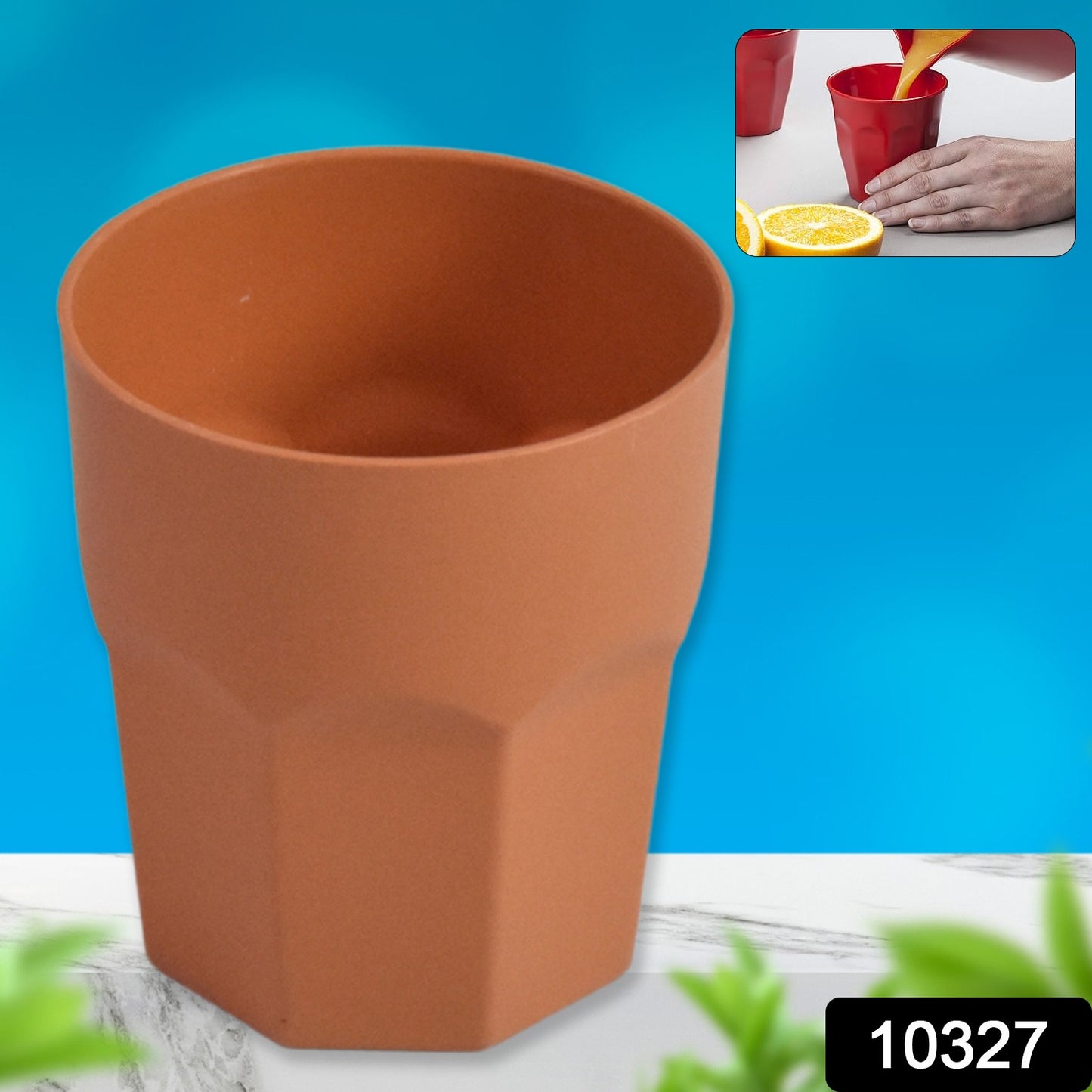 Plastic Tumblers Lightweight Cups  Glass Reusable Serving Drinking Cups (1 Pc) - Shop Gharse