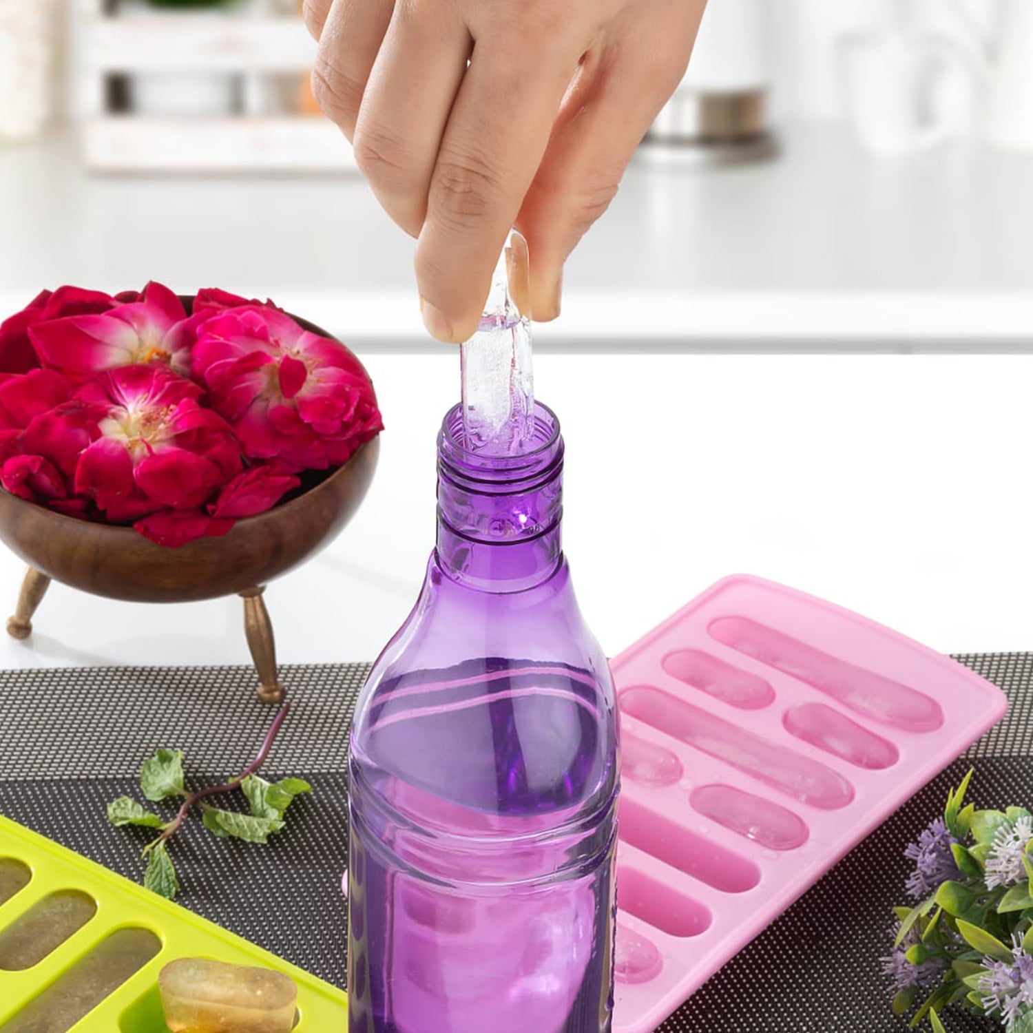 0784 4 Pc Fancy Ice Tray Used Widely In All Kinds Of Household Places While Making Ices And All Purposes. - Shop Gharse