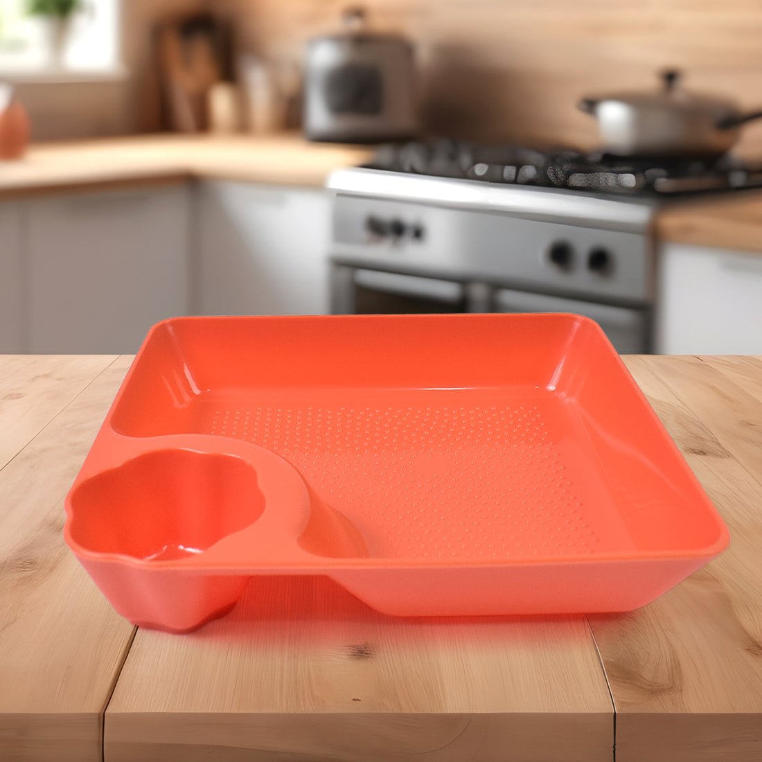 Plastic Plates With Dipping Saucer  Round Dip Part (1 Pc  1816 Cm  1 Pc) - Shop Gharse