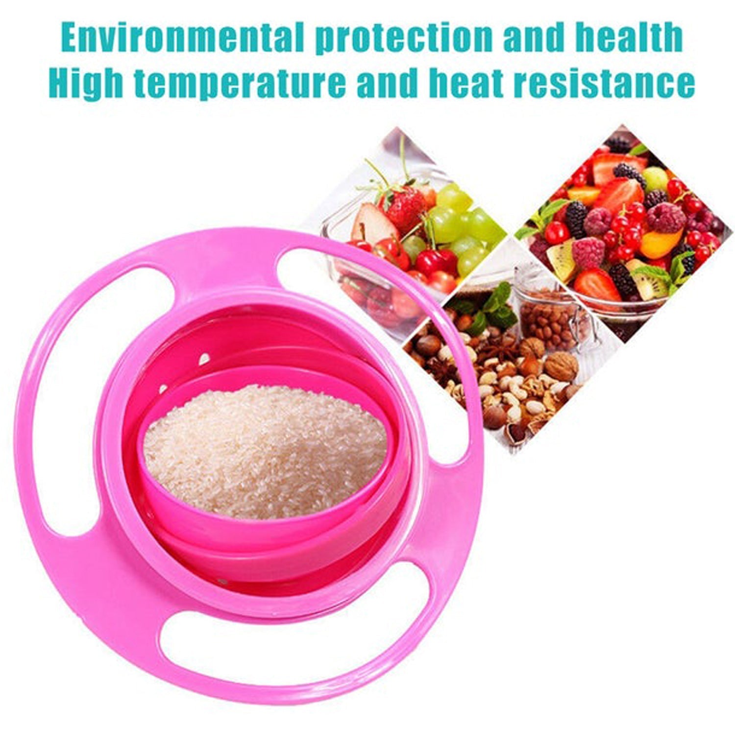 0617b Rotating Baby Bowl Used For Serving Food To Kids And Toddlers Etc. - Shop Gharse