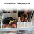 Makeup Organiser Cosmetic Makeup Lipstick Storage Box With Drawer Plastic Case Holder Skin Care Products (1 Pc) - Shop Gharse