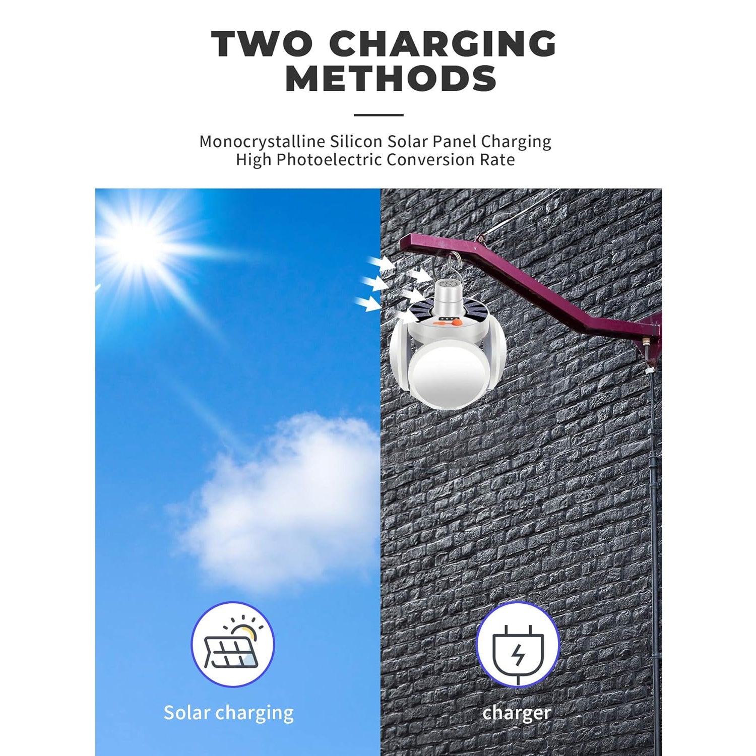 12590 Solar Multi-functional Emergency Led Light Bulb With Usb Charging Led Camping Lamp Camping Lamp Usb Rechargeable 5 Brightness Light Modes Foldable Camping Light Sos Ip65 Waterproof Camping Light Blackout Emergency Equipment Camping Gadgets - Shop Gharse