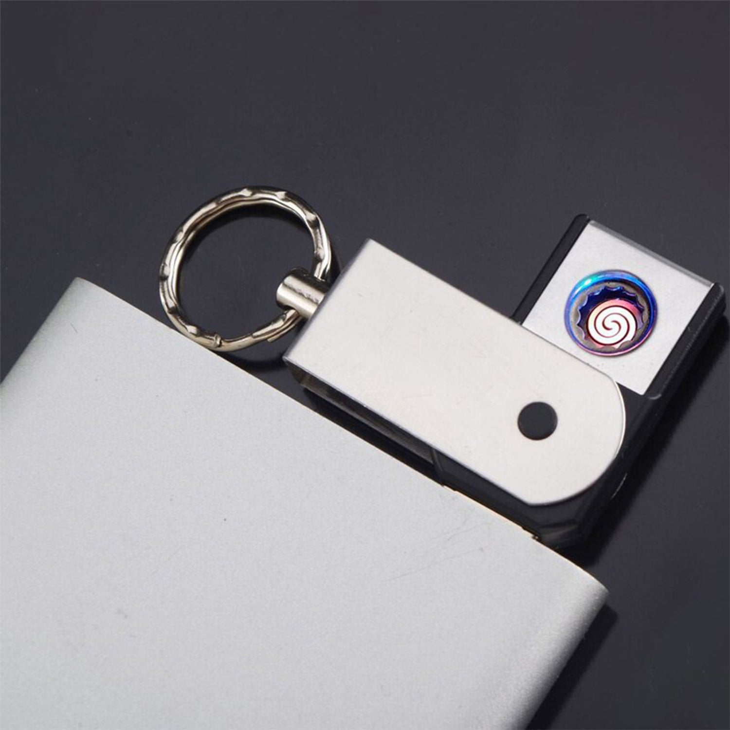 7637 Usb Mini Portable Lighters With Thin Metal Creative - Shop Gharse