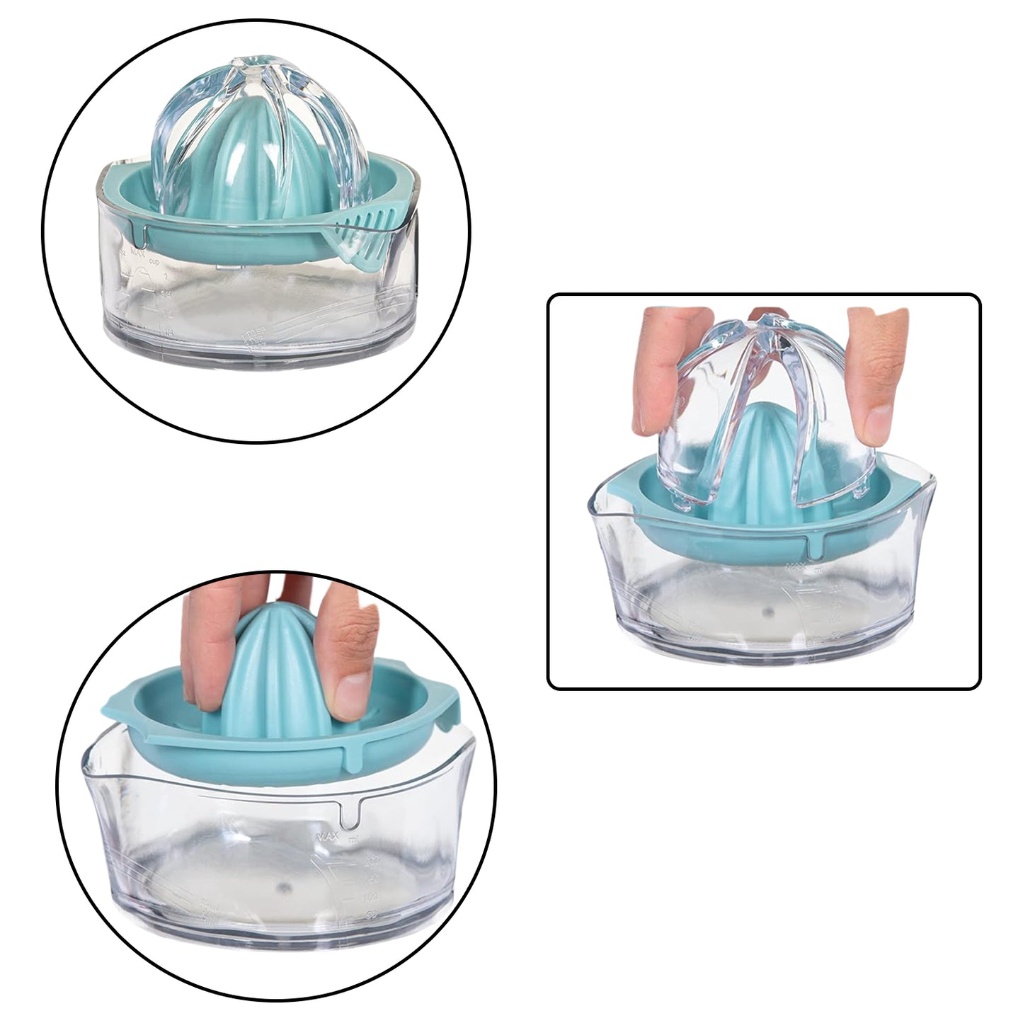 10055 Manual Drink Orange Lemon Citrus Lime Fruit Juice Juicer Squeezer Bpa Free Press  Pourer With Lid Plastic Manual(1 Pc) - Shop Gharse