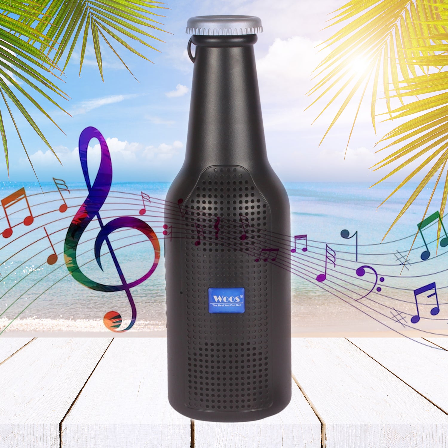 1289 Bottle Shape Bluetooth Speaker And Weatherproof Enhanced Wireless Usb Rechargeable Calling  Fm  Aux  Usb  Sd Card Support Portable Bluetooth Speaker With Rich Deep Bass - Shop Gharse