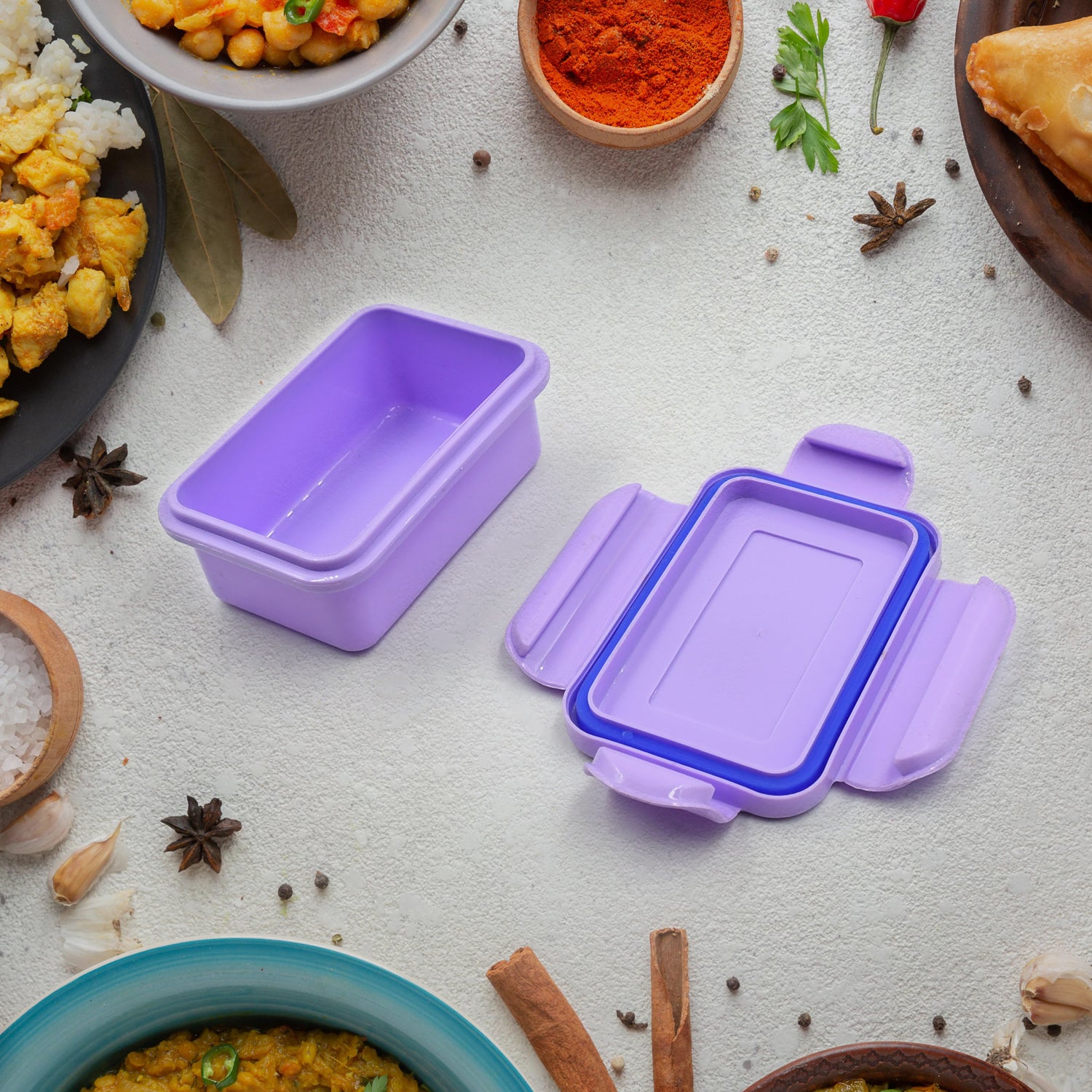 5365 Lunch Box Plastic With Steel Plate Small Lunch Box High Quality Box For Kids School Customized Plastic Lunch Box For Girls  Boy - Shop Gharse