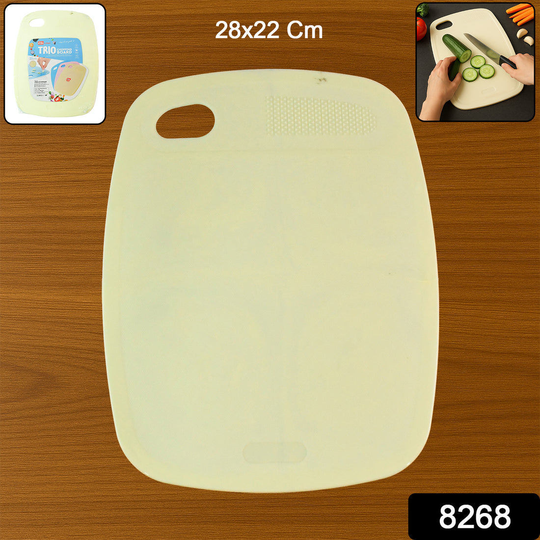 Multipurpose Plastic Chopping Board For Kitchen Use  28x22 Cm (1 Pc) - Shop Gharse