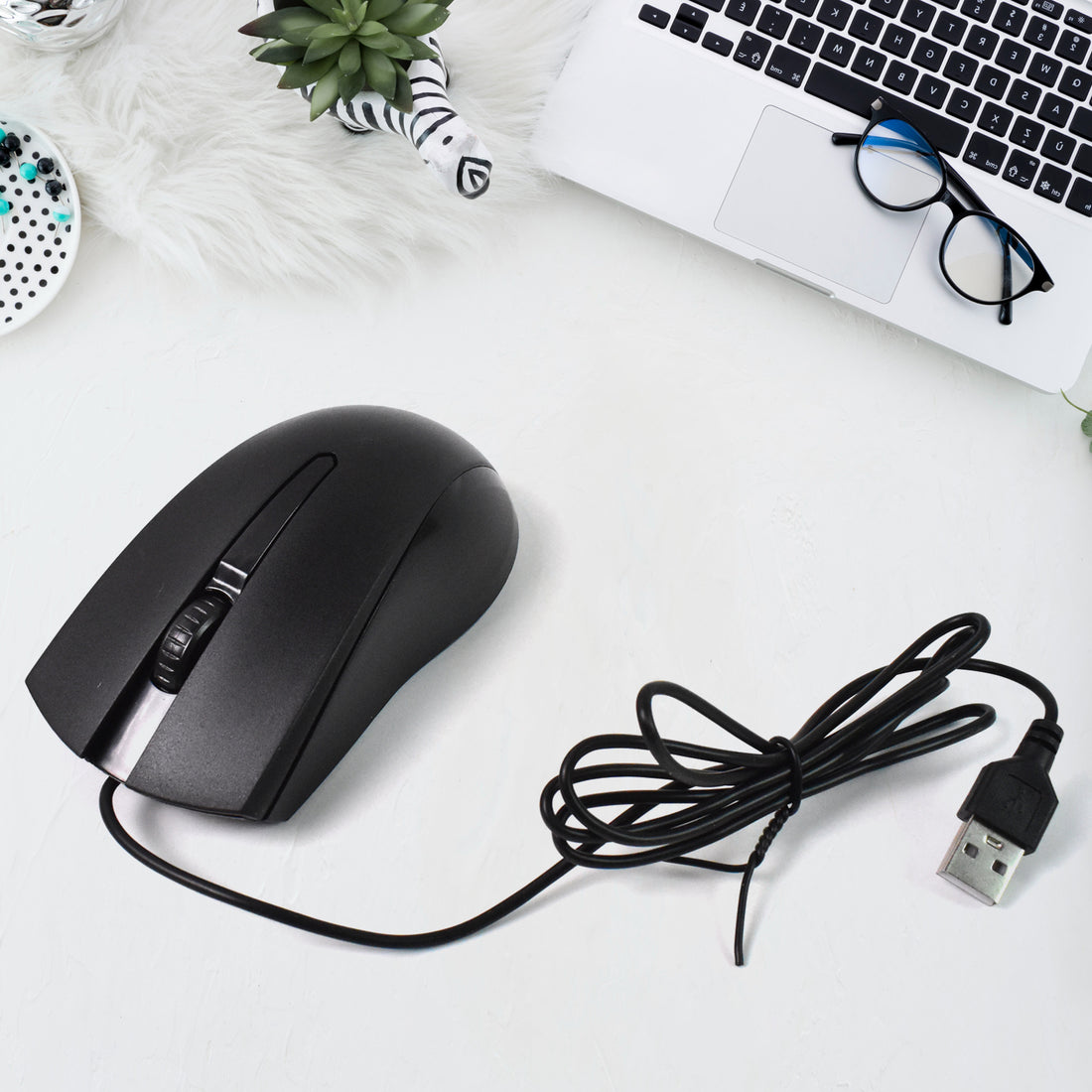 Computer  Laptop Wired Optical Mouse X2 (1 Pc) - Shop Gharse