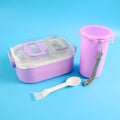 Multi-functional 1 Set Leakproof Lunch Box With Cutlery  Tumbler - Shop Gharse