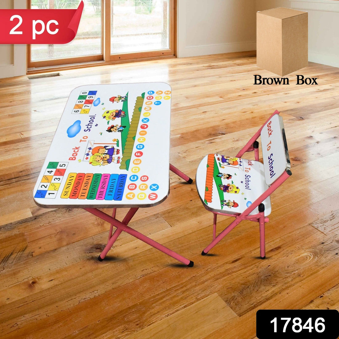 Multifunction Portable Foldable Study Table  Chair (2 Pc Set) - Shop Gharse
