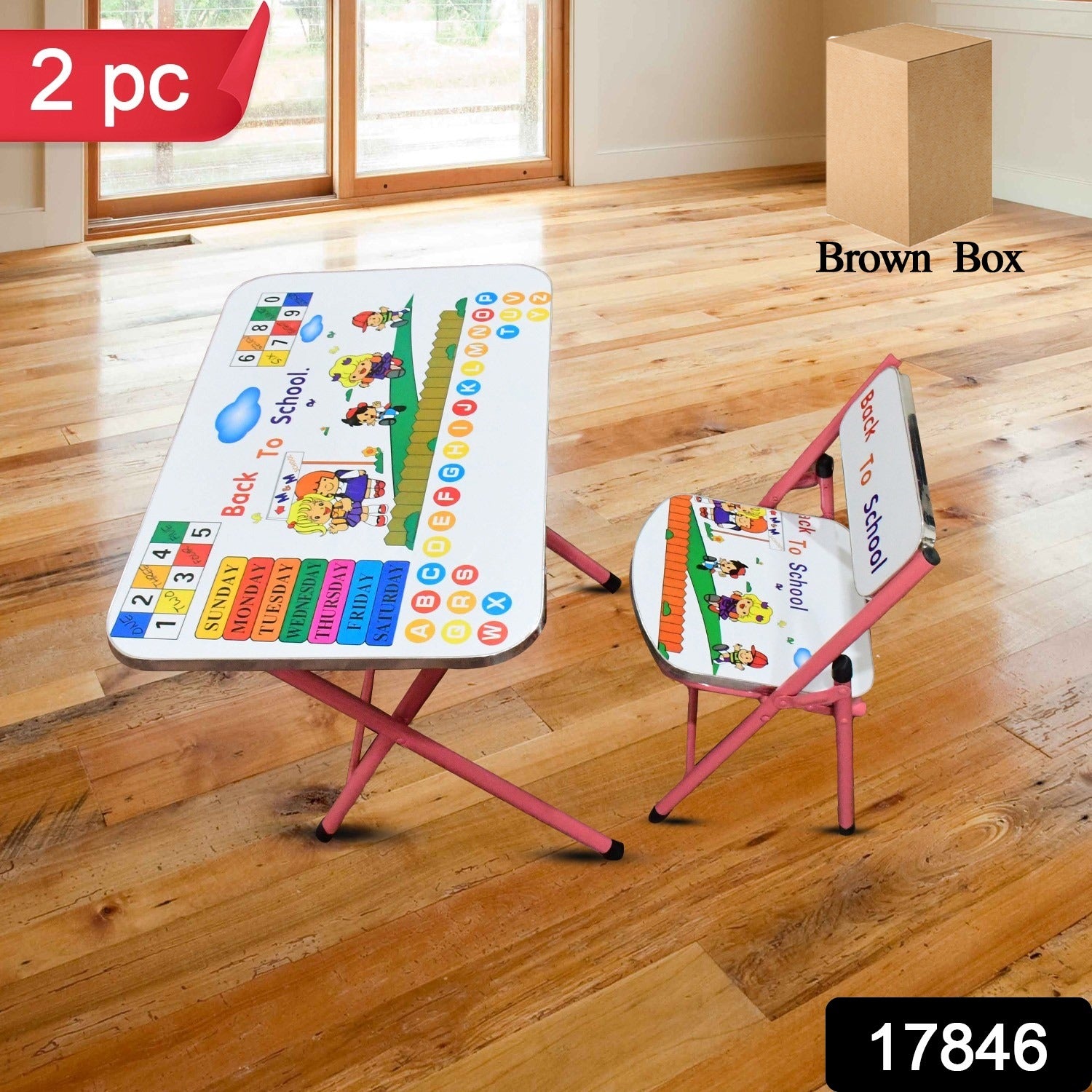 Multifunction Portable Foldable Study Table  Chair (2 Pc Set) - Shop Gharse