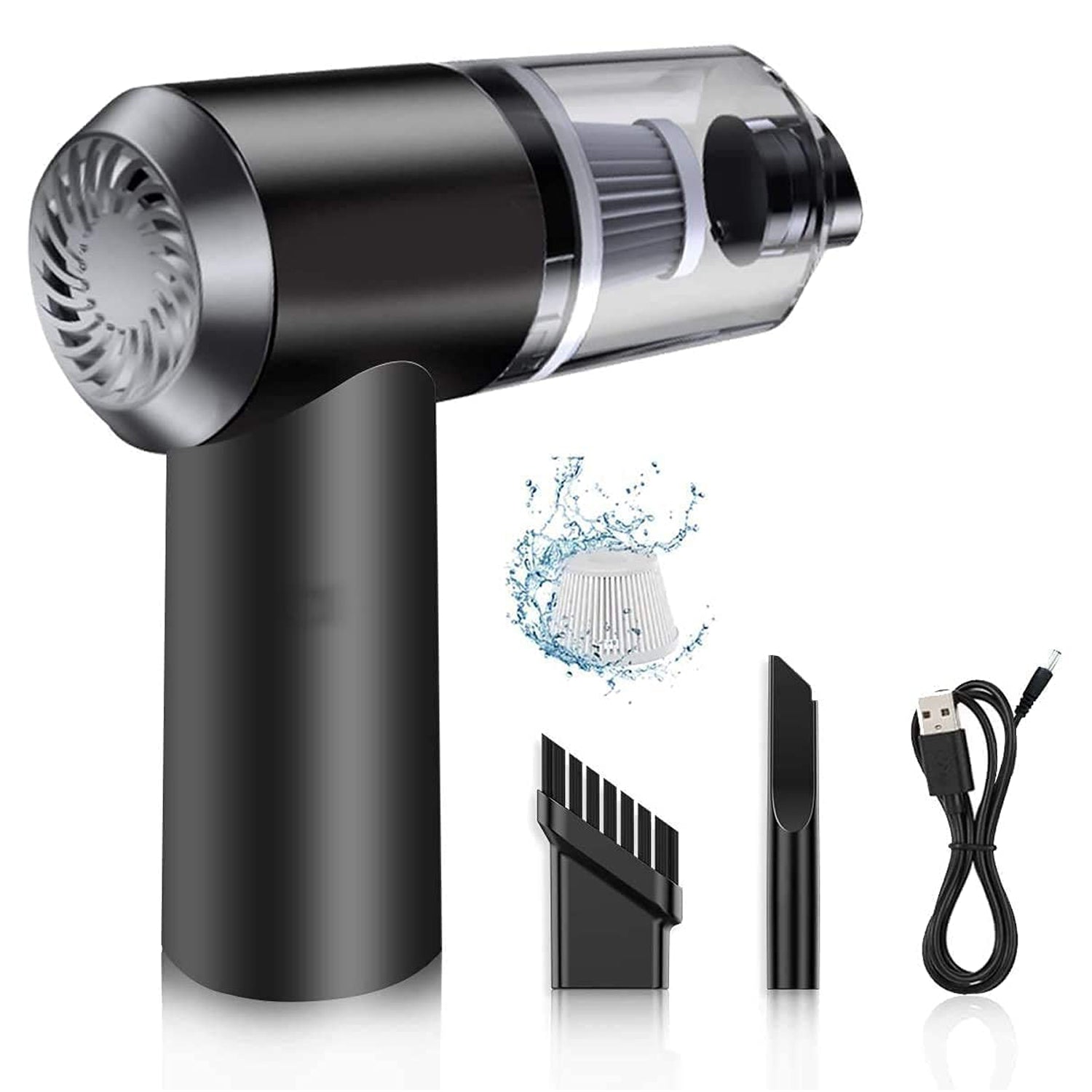 7370  Vacuum Cleaner Dust Collection  2 In 1 Car Vacuum Cleaner 120w High-power Handheld Wireless Vacuum Cleaner Home Car Dual-use Portable Usb Rechargeable - Shop Gharse