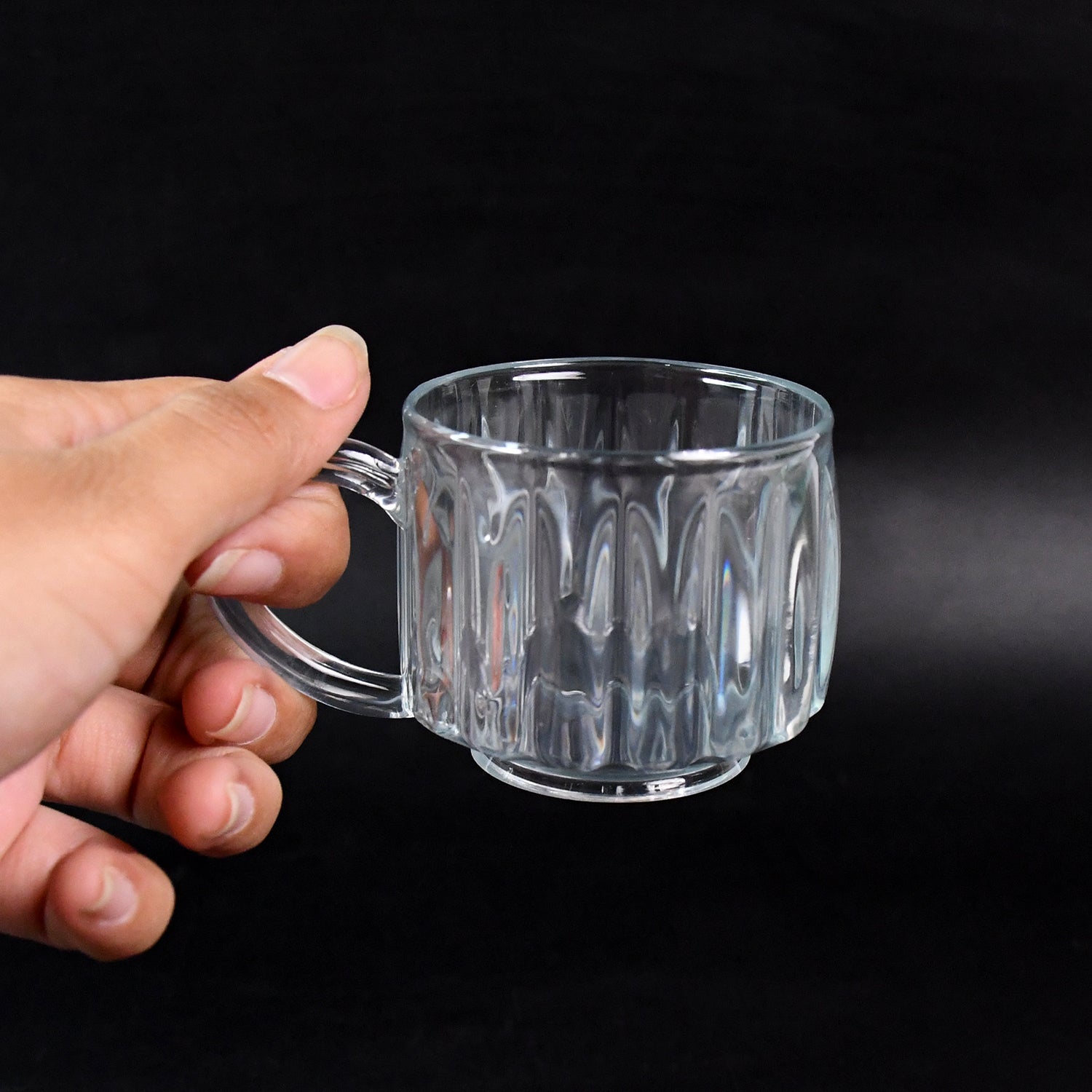 Unbreakable Transparent Plastic Tea Cups (Set Of 6 Pc) - Shop Gharse