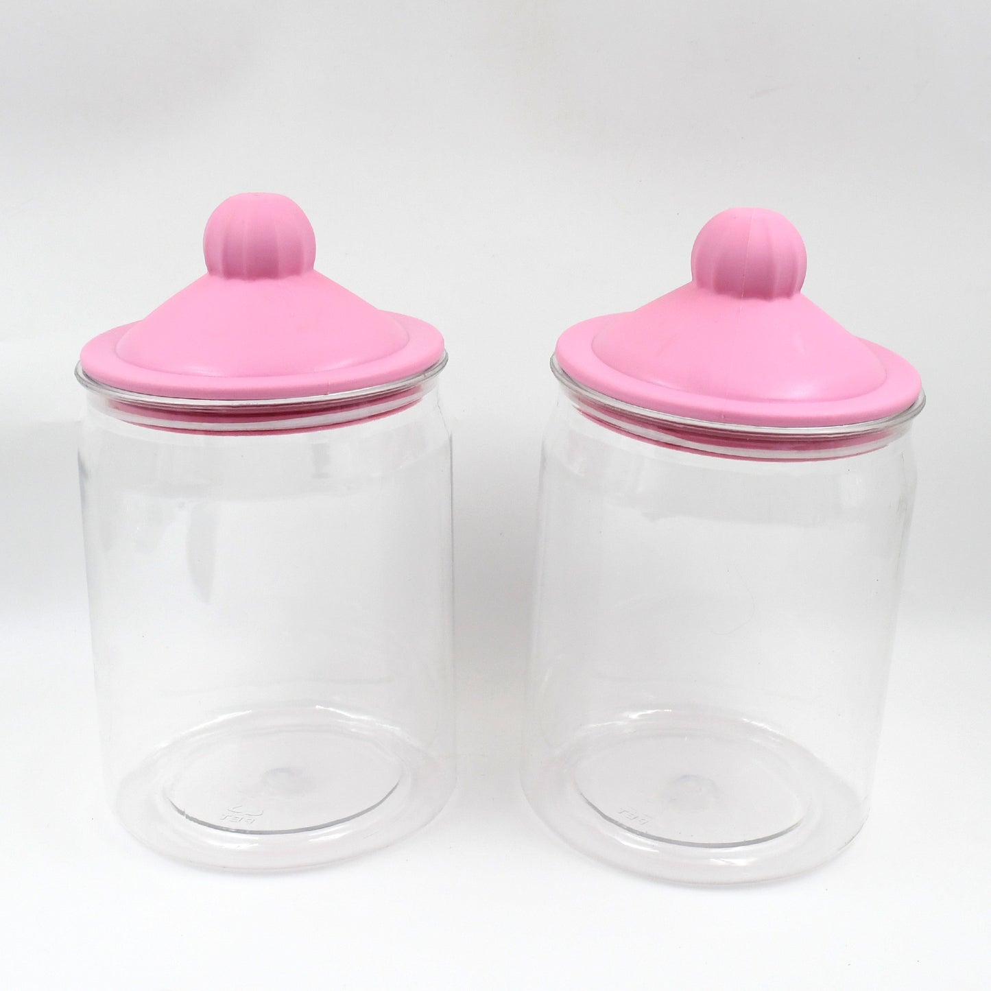 Transparent Kitchen Plastic Container Jar Set (2 Pcs Set  1100 Ml Approx) - Shop Gharse