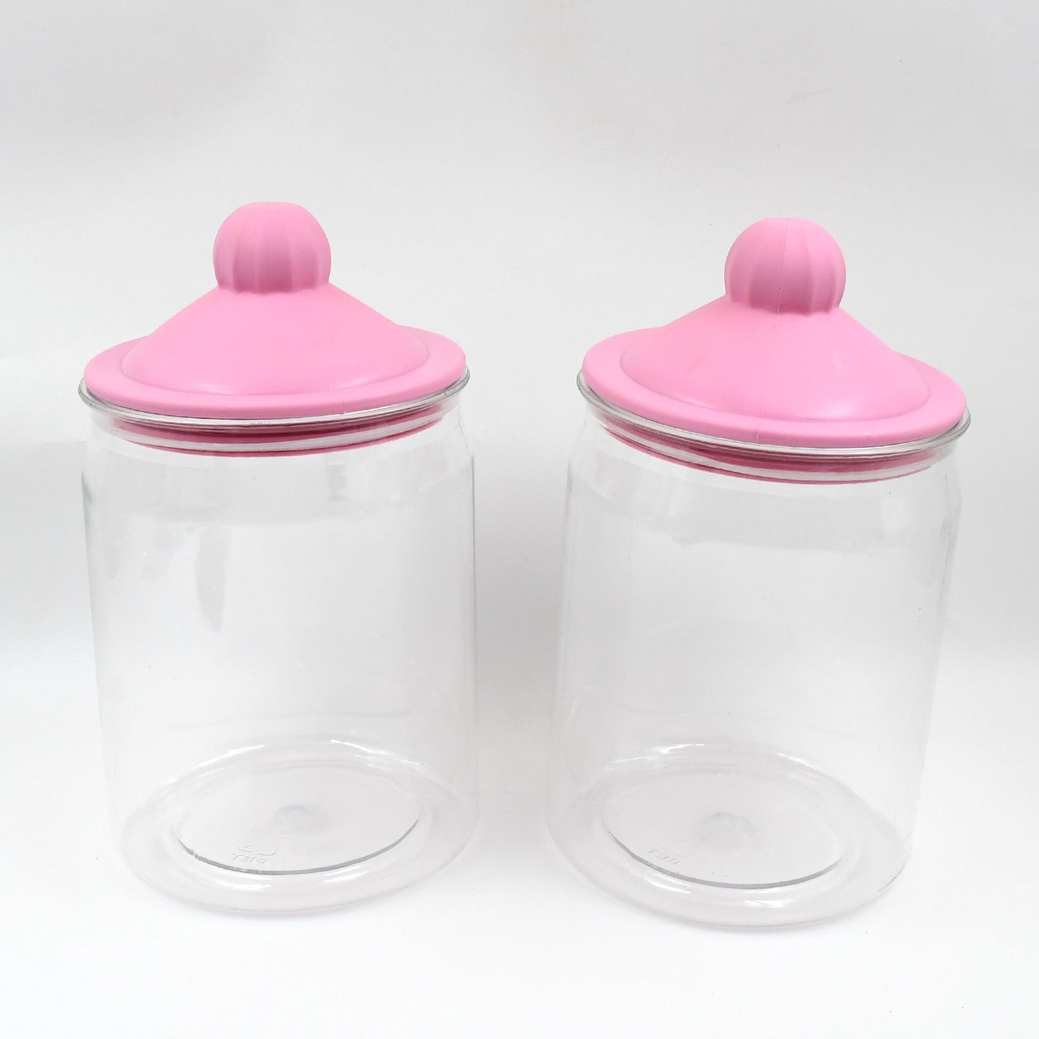 Transparent Kitchen Plastic Container Jar Set (2 Pcs Set  1100 Ml Approx) - Shop Gharse