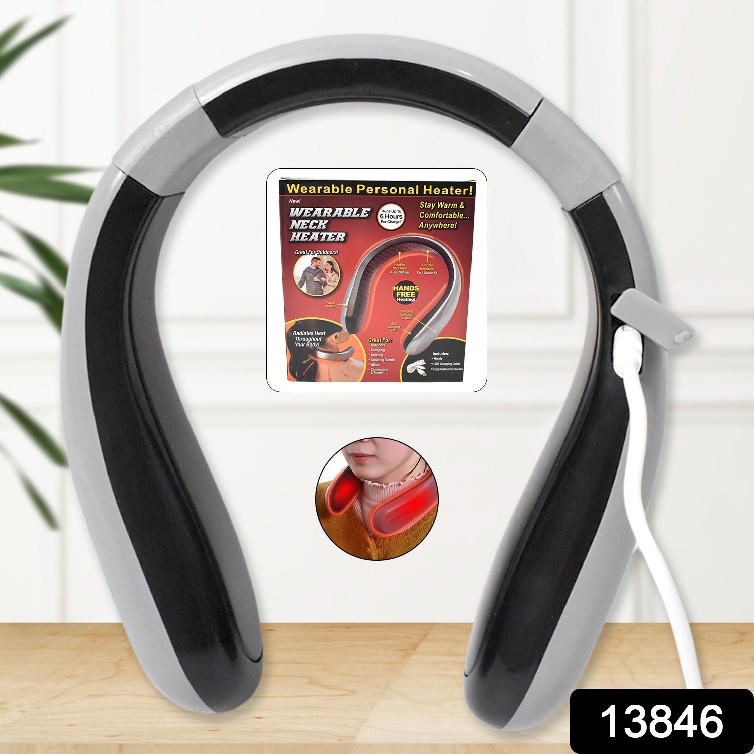 Usb Type C Rechargeable - Wearable Neck Heater  (1 Pc) - Shop Gharse