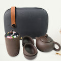 Portable Kung Fu Tea Set With A Portable Travel Bag (Set Of 6pcs) - Shop Gharse