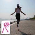 0648 3m Plastic Adjustable Wire Skipping Skip High Speed Jump Rope Cross Fit Fitness Equipment Exercise Workout - Shop Gharse