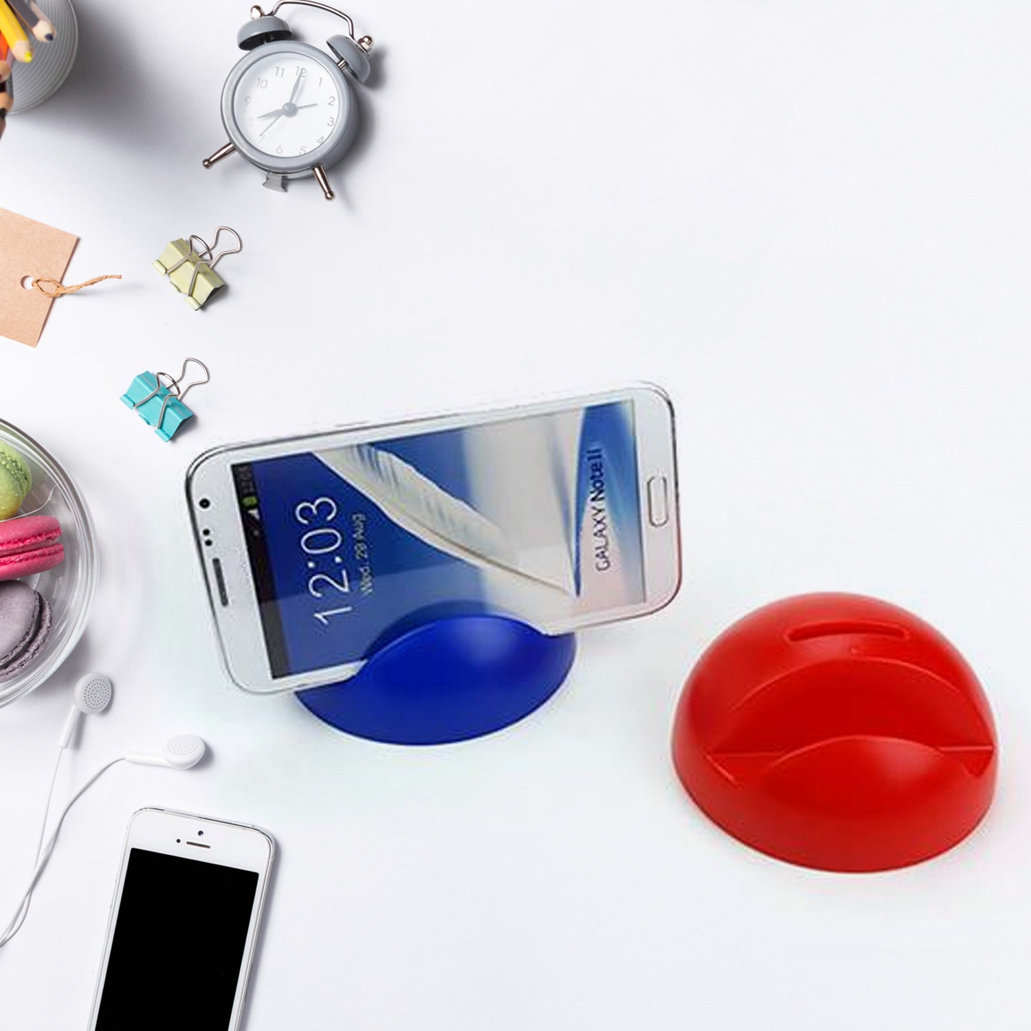 2in1 Abs Plastic Phone Holder Phone Stand With Coin Bank (1 Pc) - Shop Gharse