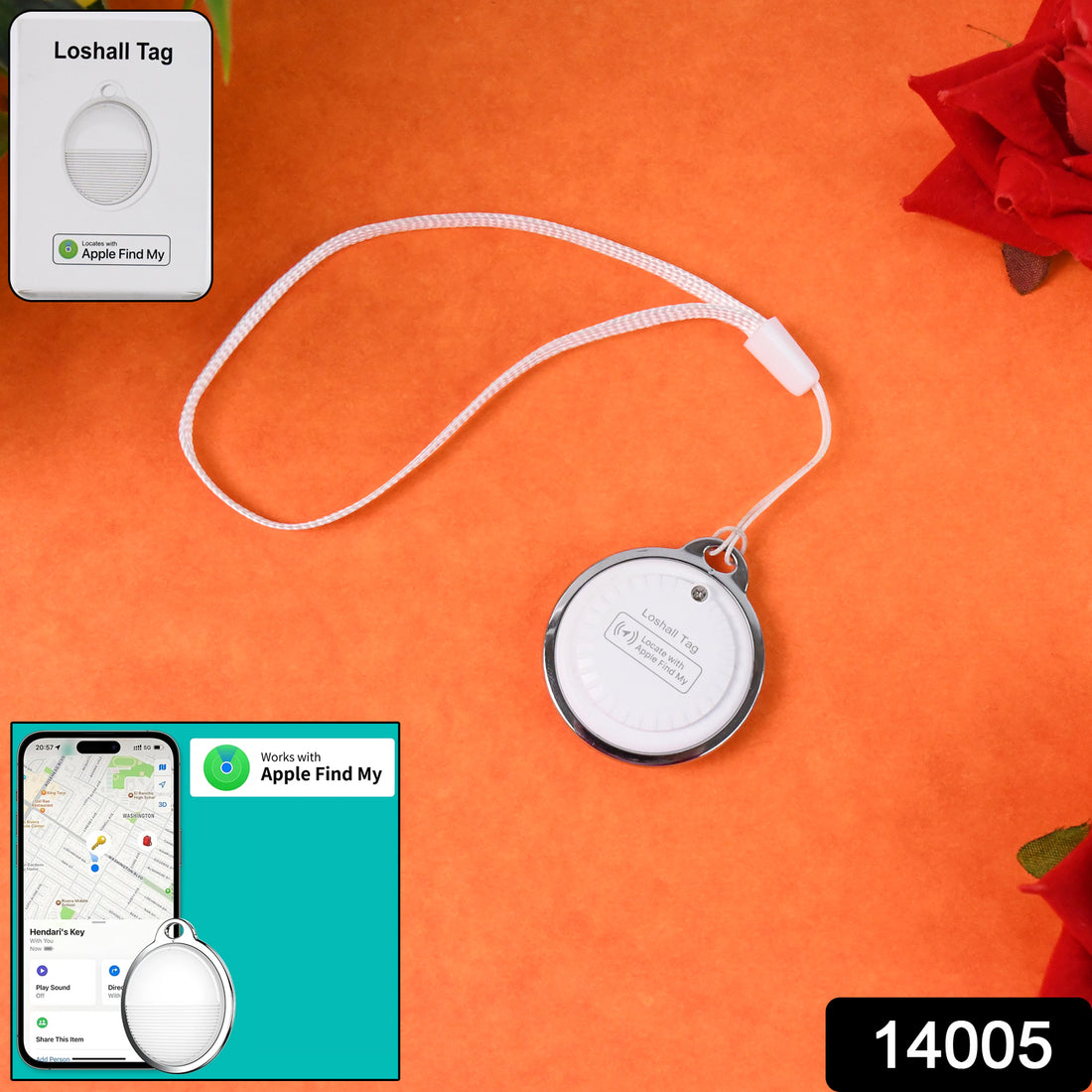 Finder Compatible With Find My App Global Tracking Gps Tracker With Sound Alarm - Shop Gharse